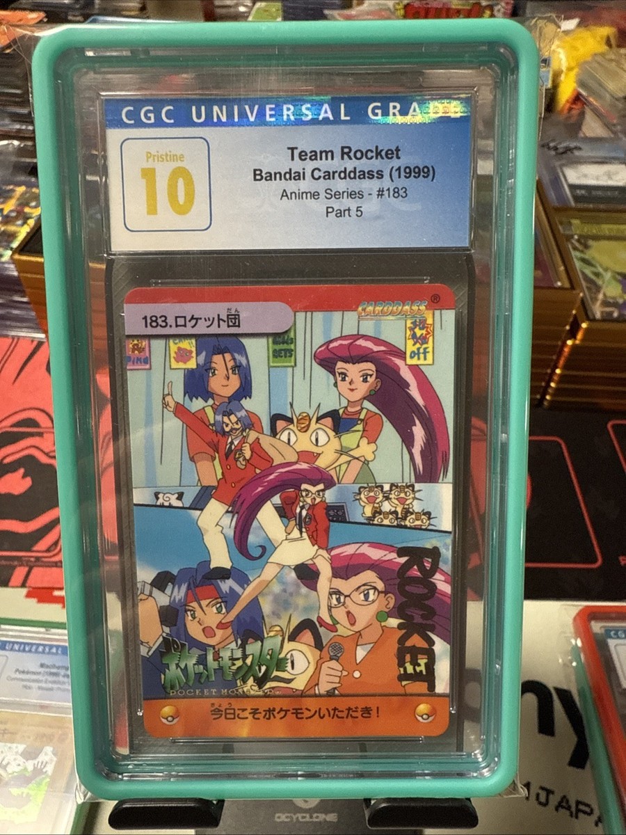 1999 Bandai Pokemon Carddass Vending Team Rocket #183 - CGC