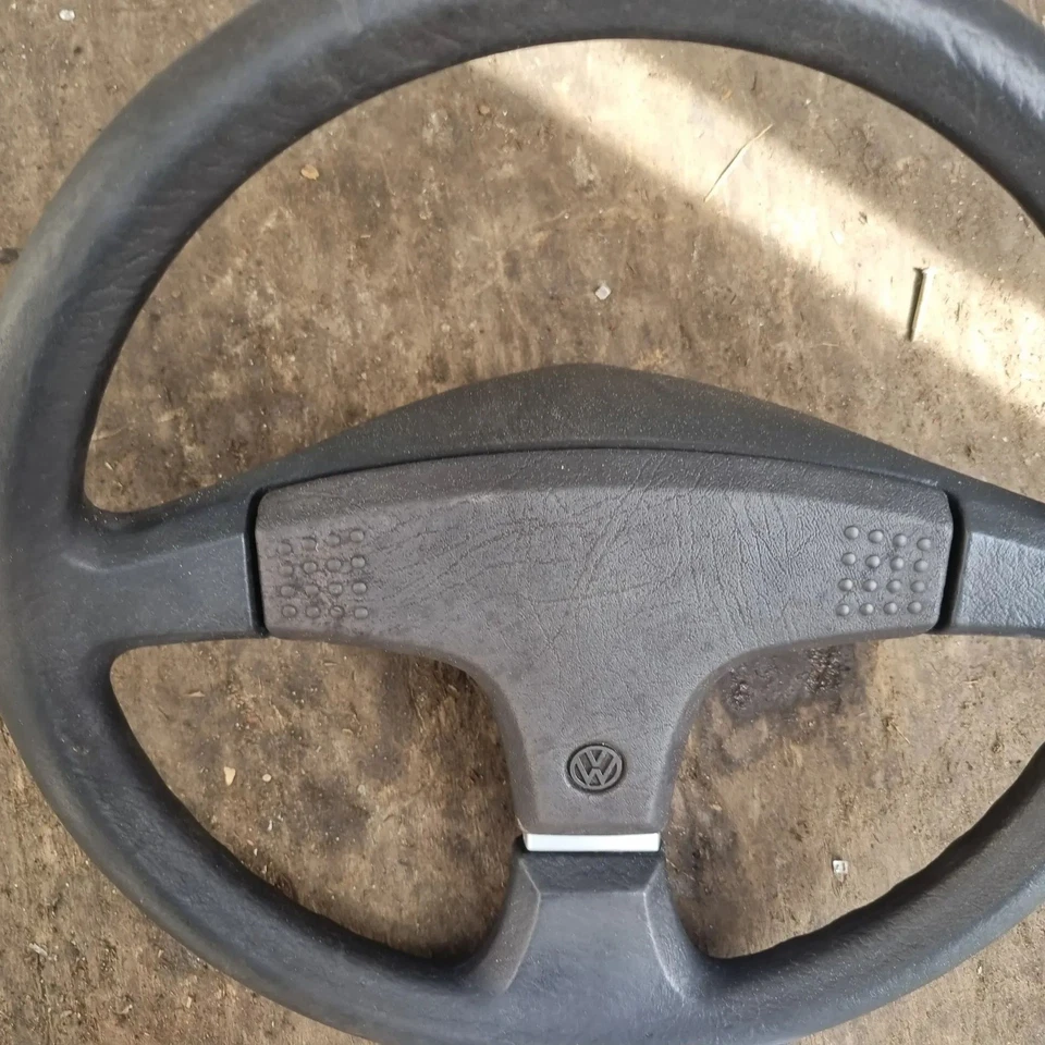 Lenkrad Drei Speichen VW Polo MK2 86C 321419660 - Bild 4 von 4
