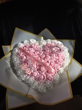 XL Flower Heart Shape-Eternal Bouquet Roses Birthday Princess Gift  Any Occasion