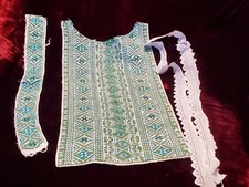 Authentic Vintage Romanian Hand-Embroidered Men's Shirt Front