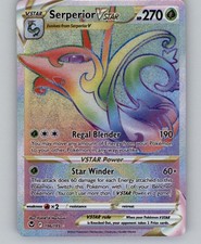 Serperior VSTAR 196/195 Rainbow Rare Silver Tempest Pokemon Holo Near Mint on eBay