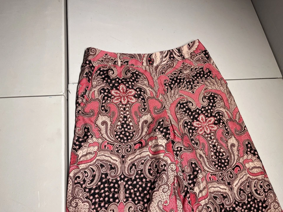 J Mclaughlin 女式 10 Marlee Asher 真丝粘胶佩斯利休闲 32x27 — 第 2/4 张图片