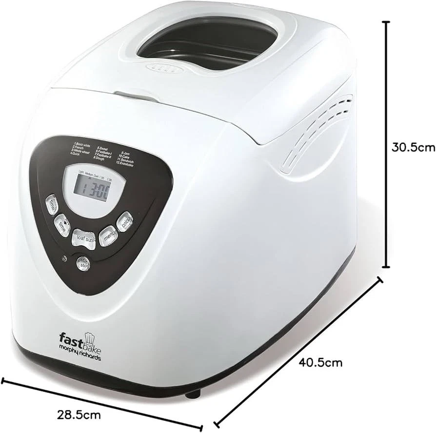 Morphy Richards Breadmaker Electric Fastbake Bread Maker 1.5lb 2lb Loaf 48281