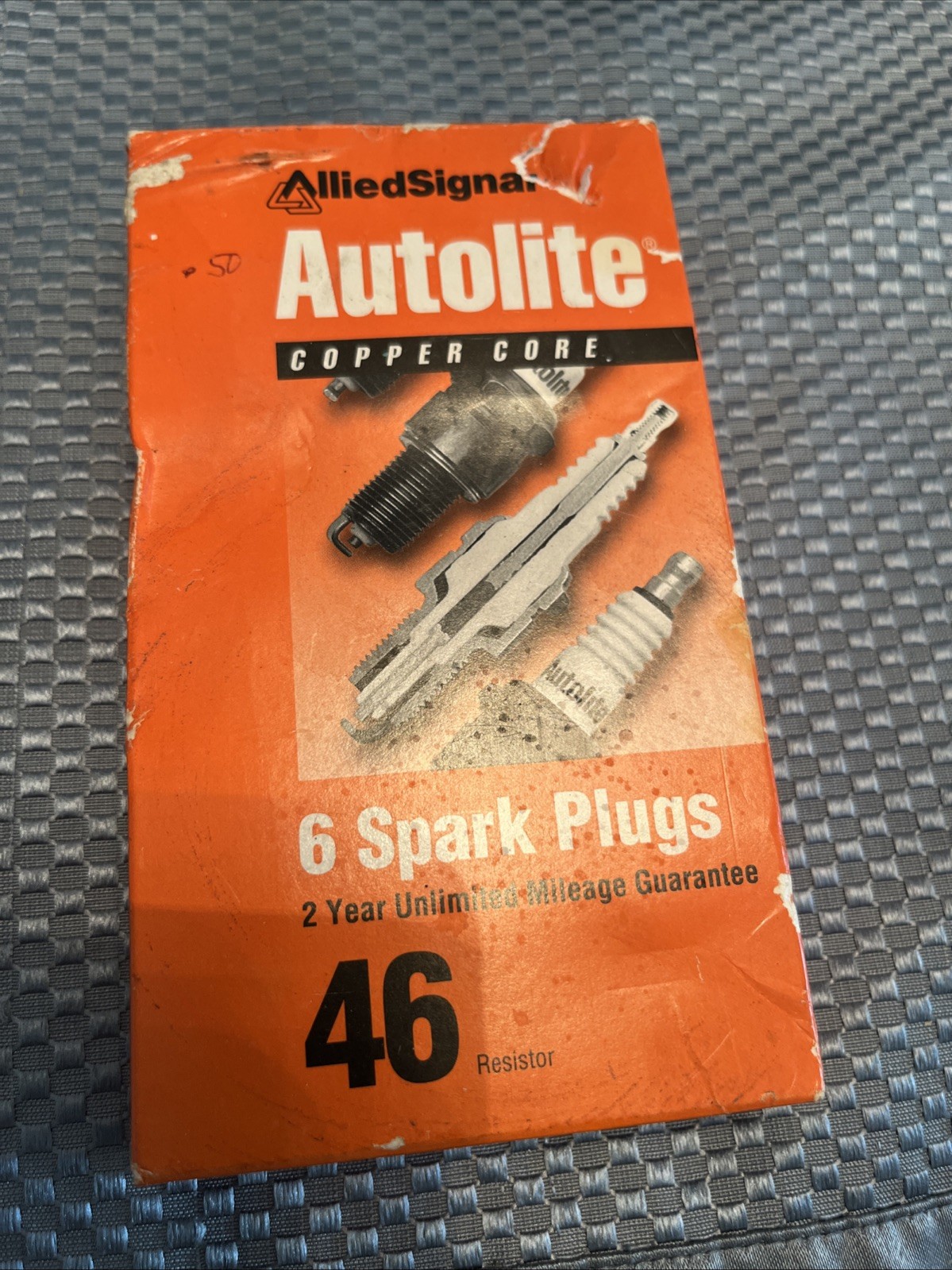 6 Pack Auto Lite Spark Plugs 46 Resistor