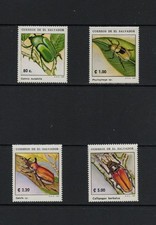 S6583 El Salvador 1994 insects beetles 4v. MNH