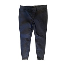 Eileen Fisher Organic Cotton Pull-On Pants M Black Minimalist Travel Capsule