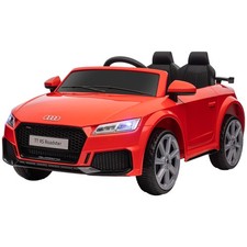 HOMCOM 12V Battery Licensed Audi TT RS Ride-On Car w/ Headlight, Red