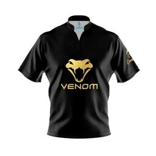 Custom Name Motiv Black Venom Bowling Jersey - Size S-5XL