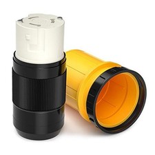 50 AMP RV Power Cord Cover Twist Lock Plug with 50 Amp RV Power Cord Cover