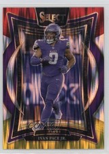 2024 Panini Select Concourse Red & Yellow Shock Prizm Ivan Pace Jr #62 1lm5