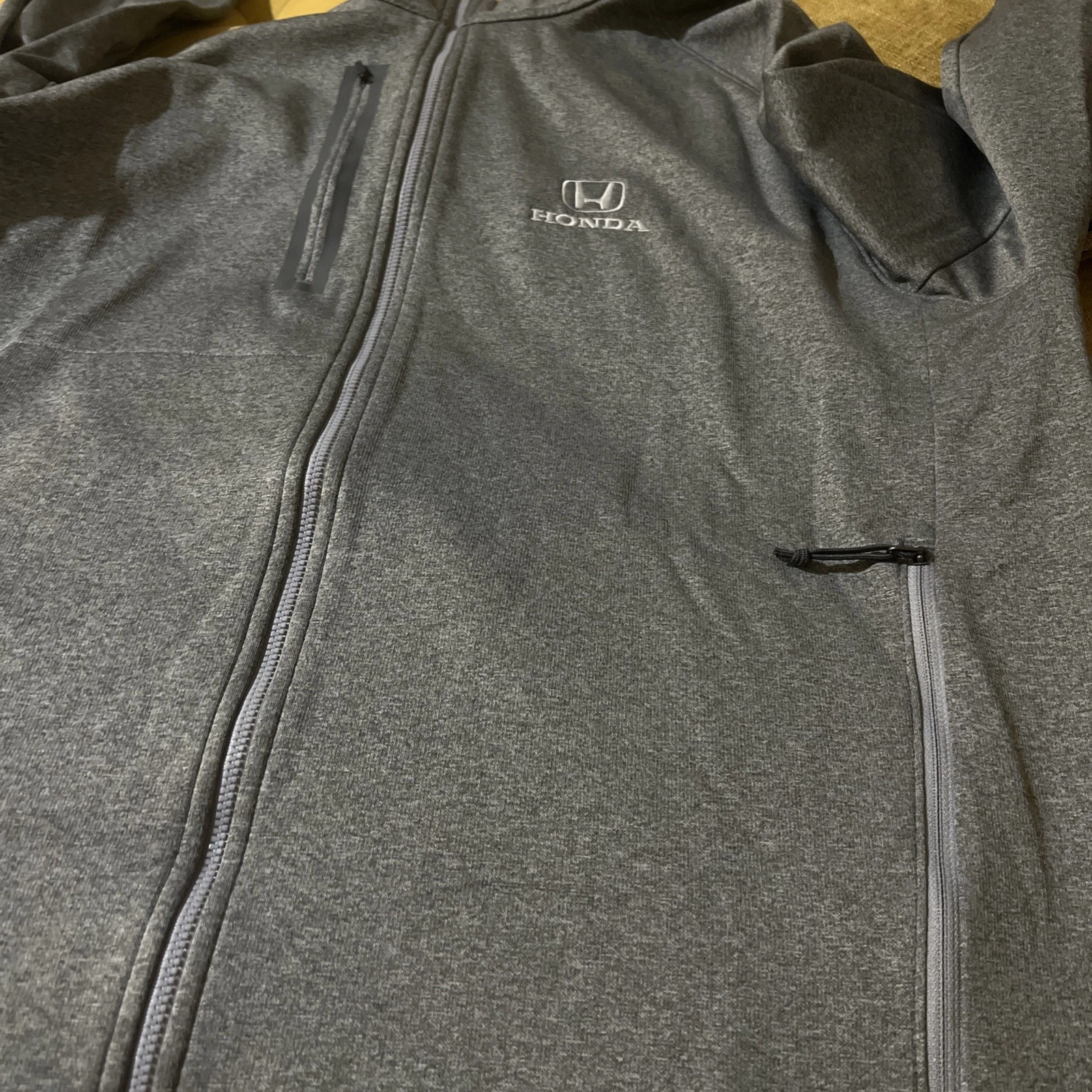 Honda Dealership Shirt North Face Fleece Mens 2XL Full Zip Pockets Free π Flaw - product detail image 14
