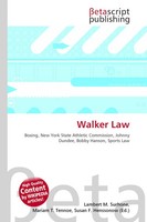 Lambert M. Surhone (U. A.) | Walker Law | Taschenbuch | Englisch (2026)