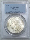 1921 Morgan Silver Dollar PCGS MS63 Frosty White PQ in Classic Holder #R280K