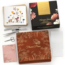 Wakhow Flower Press Kit   11" x 11" Large Wooden Flower Presser for Adults  Tee
