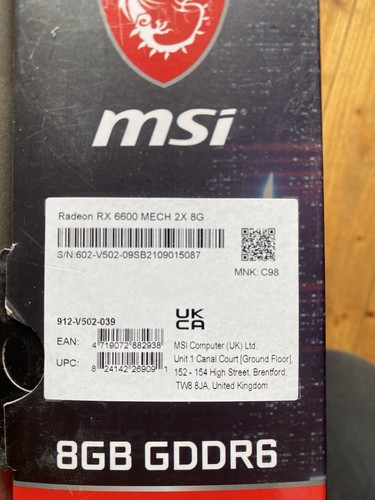 MSI Radeon RX 6600 MECH 2X 8G – 8 GB GDDR6 – Top Zustand – Privatverkauf - Bild 6 von 6