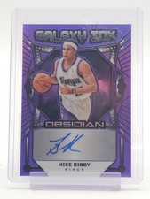 MIKE BIBBY 2024-25 OBSIDIAN GALAXY INK PURPLE FLOOD AUTO /49 #GI-MIK KINGS Q7038