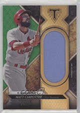 2017 Topps Triple Threads Single Jumbo Relics Emerald /18 Matt Carpenter 0c6