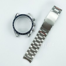 40mm Chronograph Watch Case Sapphire Crystal for ST1901 ST1902 Movement