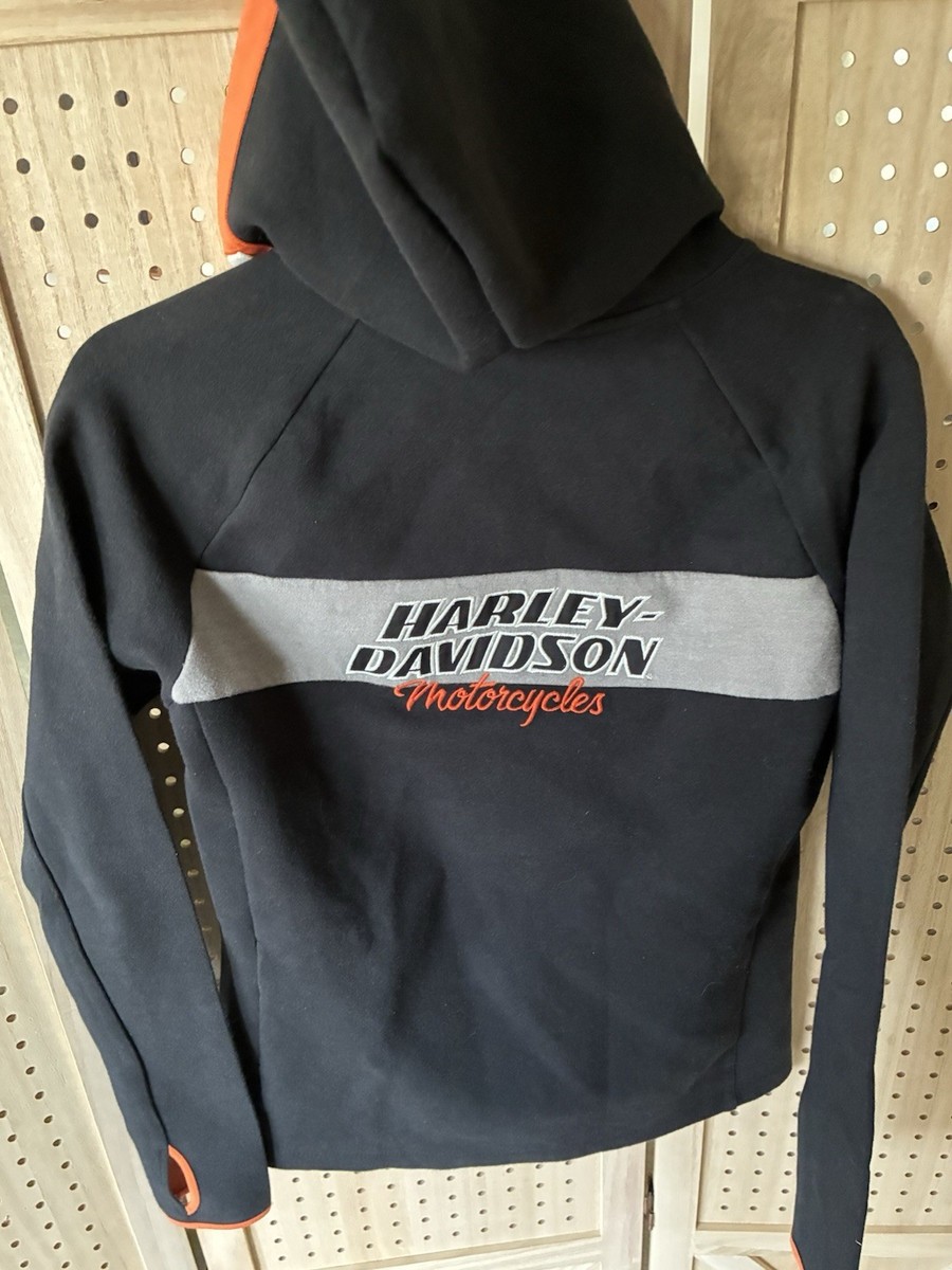 Harley-Davidson Women's H-D Racing Zippered Knit Hoodie - Black