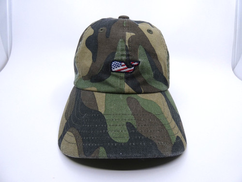 Vineyard Vines Boy's Flag Logo Camo Baseball Hat - (Adjustable)