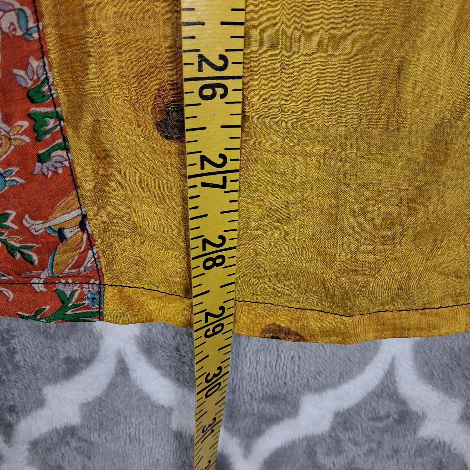 Sacred Threads Patchwork Skirt Small Colorful Boh… - image 6