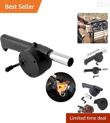 PLIAVAON Portable Mini BBQ Fan Blower   Accelerate Charcoal Burning | Hand Crank