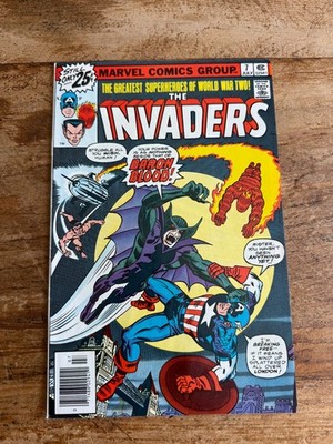 The Invaders #7 Marvel Comics 1976 1st Appearance of Baron Blood r