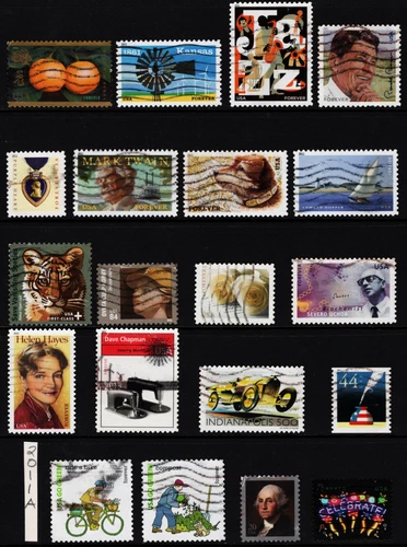 2011a Collection US stamps (used set of 20) Forever OFF paper -f322a