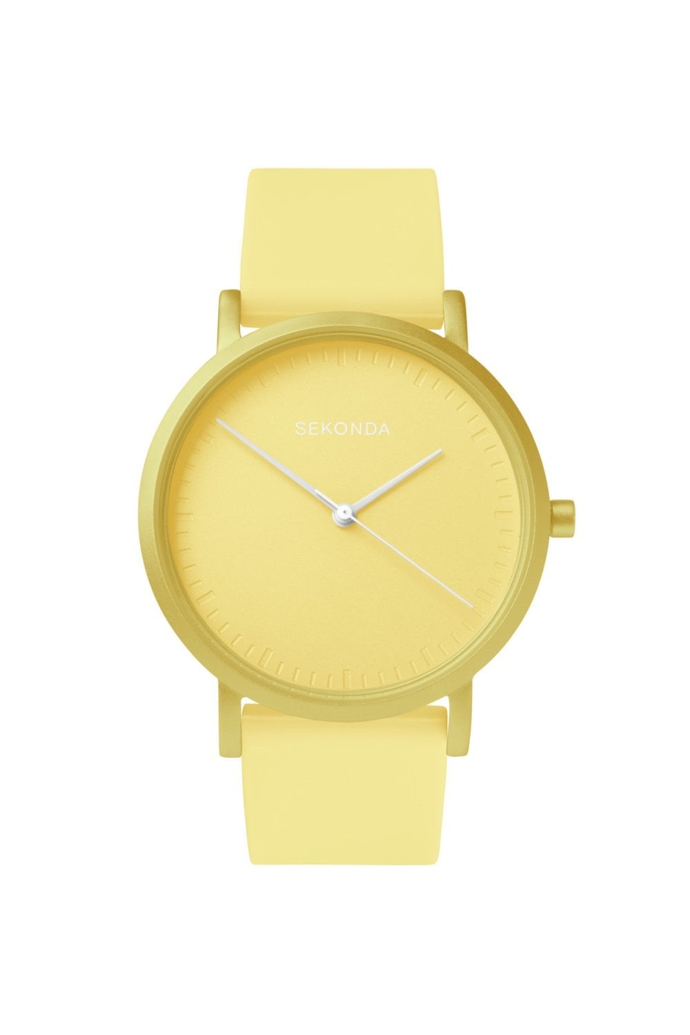 Sekonda Ladies Yellow Silicone Strap 36mm Casual Watch 40551
