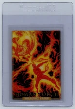 2024 Marvel Masterpieces Platinum Clear Cut Human Torch #31