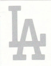 REFLECTIVE Los Angeles Dodgers LA 2 inch fire helmet decal sticker yeti window 