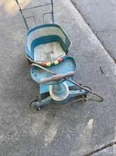 Original Vintage 1950s Taylor Tot Baby Stroller Walker Blue/White 