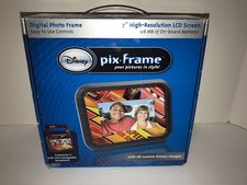 Disney Pix Frame Digital Photo Frame 7" LCD 128mb Memory Custom Disney Image A15