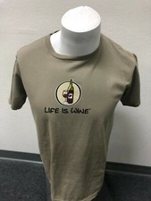 Life is Wine Men's T-shirt size L Made in USA. NWT