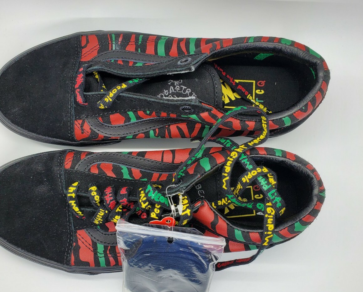 vans x lazy oaf old skool platform black & pink shoes