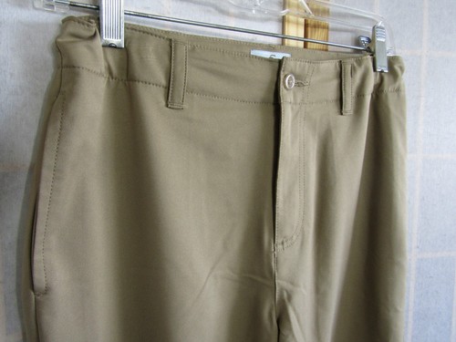 NIB Class Club Modern Fit Girls Brown Casual Pants Adjustable Waist Stretch 16 - Picture 2 of 5