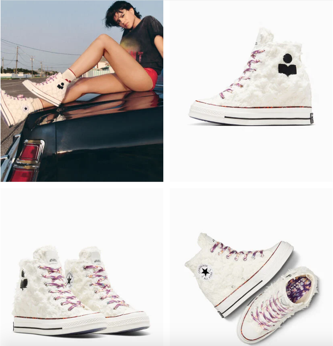 NEW Women CONVERSE x Isabel Marant Chuck 70 Wedge Shoes