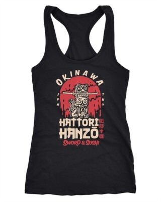 Damen Tank-Top Hattori Hanzo Sword and Sushi Okinawa Japan Superior Design