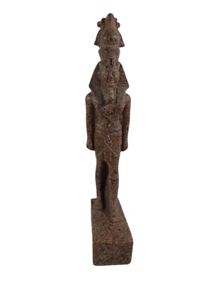14'' Large Carved Stone Pharao Ancient Egyptian Statue King Ramses II