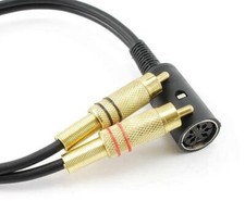 USA Custom Made Bang  Olufsen B O 7-Pin DIN Socket to RCA Plugs  12 inch  HQ