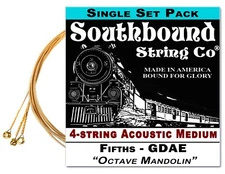 "Octave Mandolin" GDAE String Set for 23-25" Scale 4-string Instruments