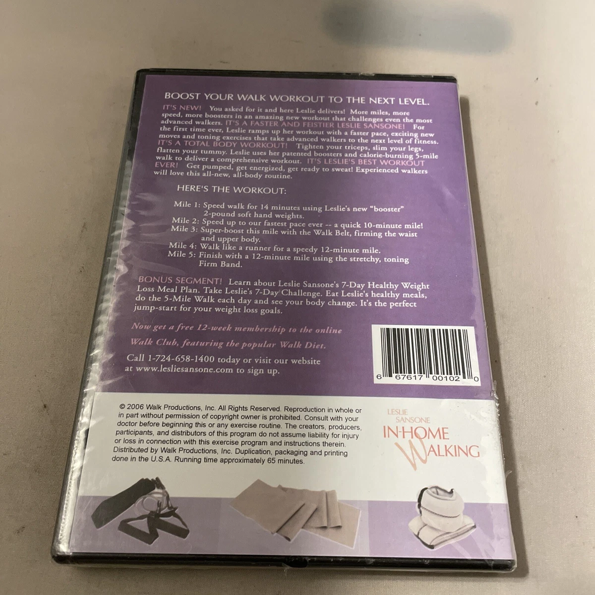 Leslie Sansone Advanced 5 Mile Walk At Home DVD Exercise BRAND NEW SEALED