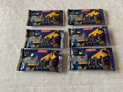 Waddingtons POG Adventures of Batman & Robin Sealed Ungeöffnet 100 Packets 1995