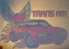 PONTIAC TRANS AM VINTAGE 1970's MUSCLE CAR IRON ON TRANSFER NICE B-2