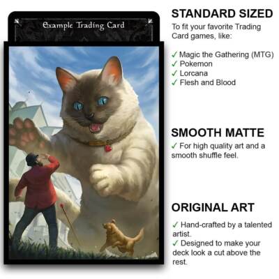 mtg cat card sleeves Pink - Pride 2025 They also feature a clear front side MTG Card Sleeves, TCG Card