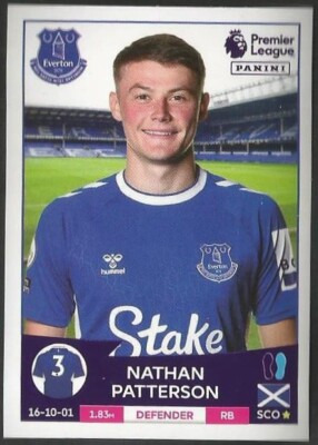 PANINI 2023 PREMIER LEAGUE - #230 - EVERTON & SCOTLAND - NATHAN PATTERSON