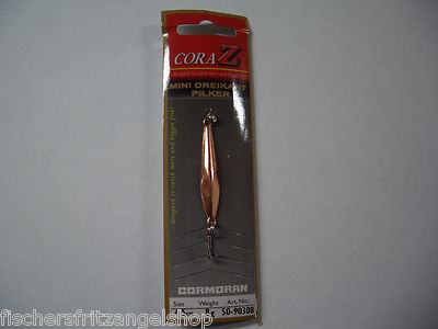 Cormoran Cora Z Mini Dreikant Pilker 8g 4,5cm kupfer Kunstköder Angeln Blinker