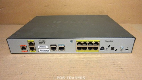 Cisco 892 CISCO892-K9 8-Port Security Integrated WAN Router - EXCL PSU - Picture 1 of 2