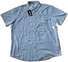 Izod Men's Short Sleeve Shirt XXL Blue Revival 197206122534 New w Tags Dockside