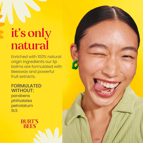 Burt'S Bees Lip Balm - Pink Grapefruit, Mango, Coconut & Pear, and Pomegranate P - Picture 5 of 12